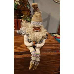 Vintage RARE Royal Elferie Rubber Face Santa Claus Knee Hugger Christmas Decor